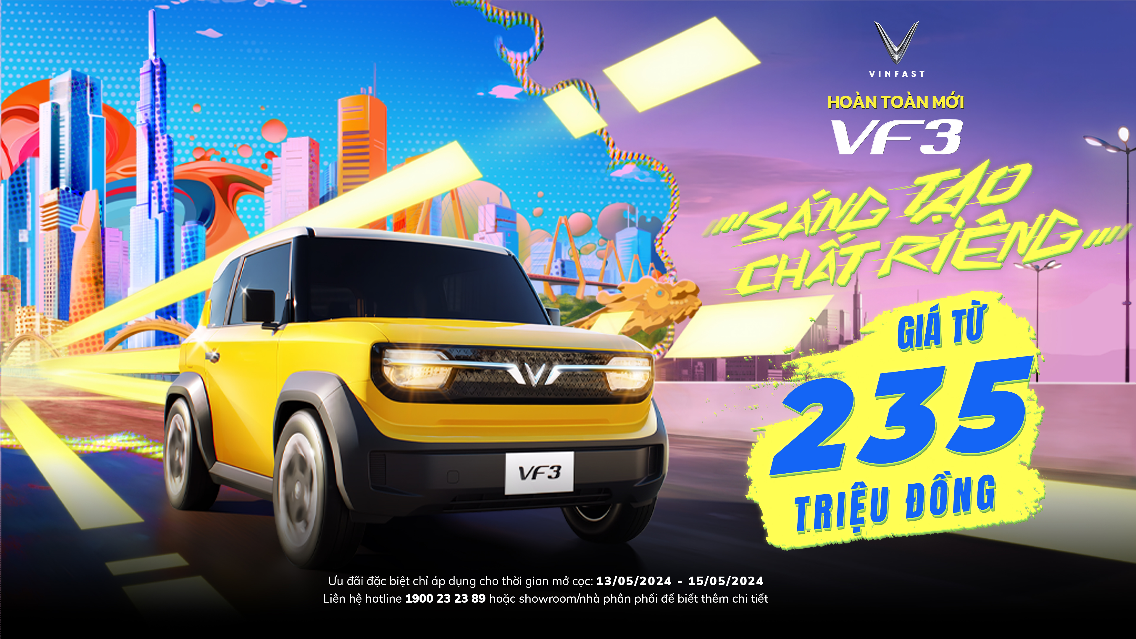VINFAST CHÍNH THỨC NHẬN ĐẶT CỌC SỚM VF 3