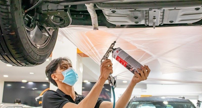 Sơn phủ gầm giúp tăng tuổi thọ cho ô tô