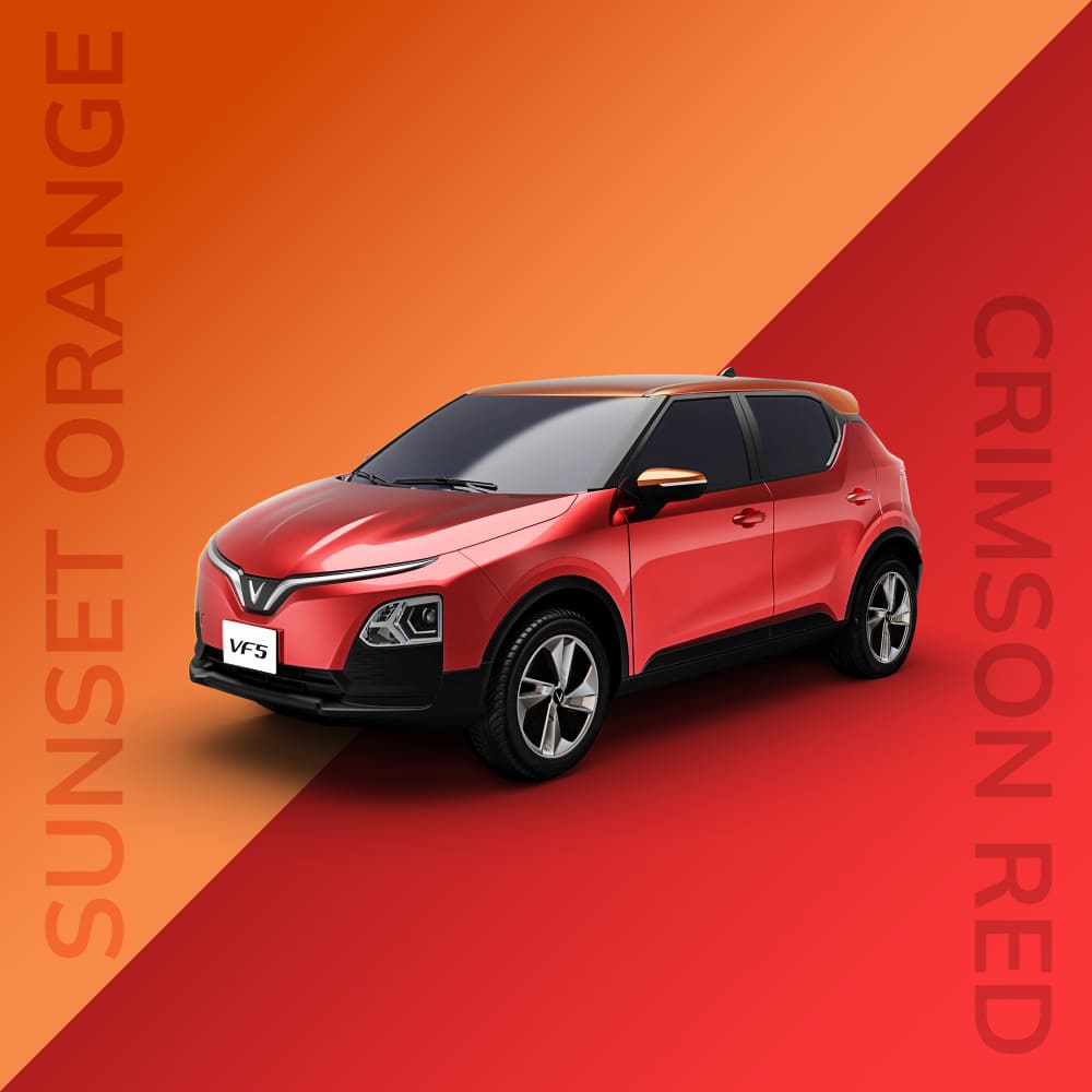 bảng màu VinFast VF 5 Plus Crimson Red