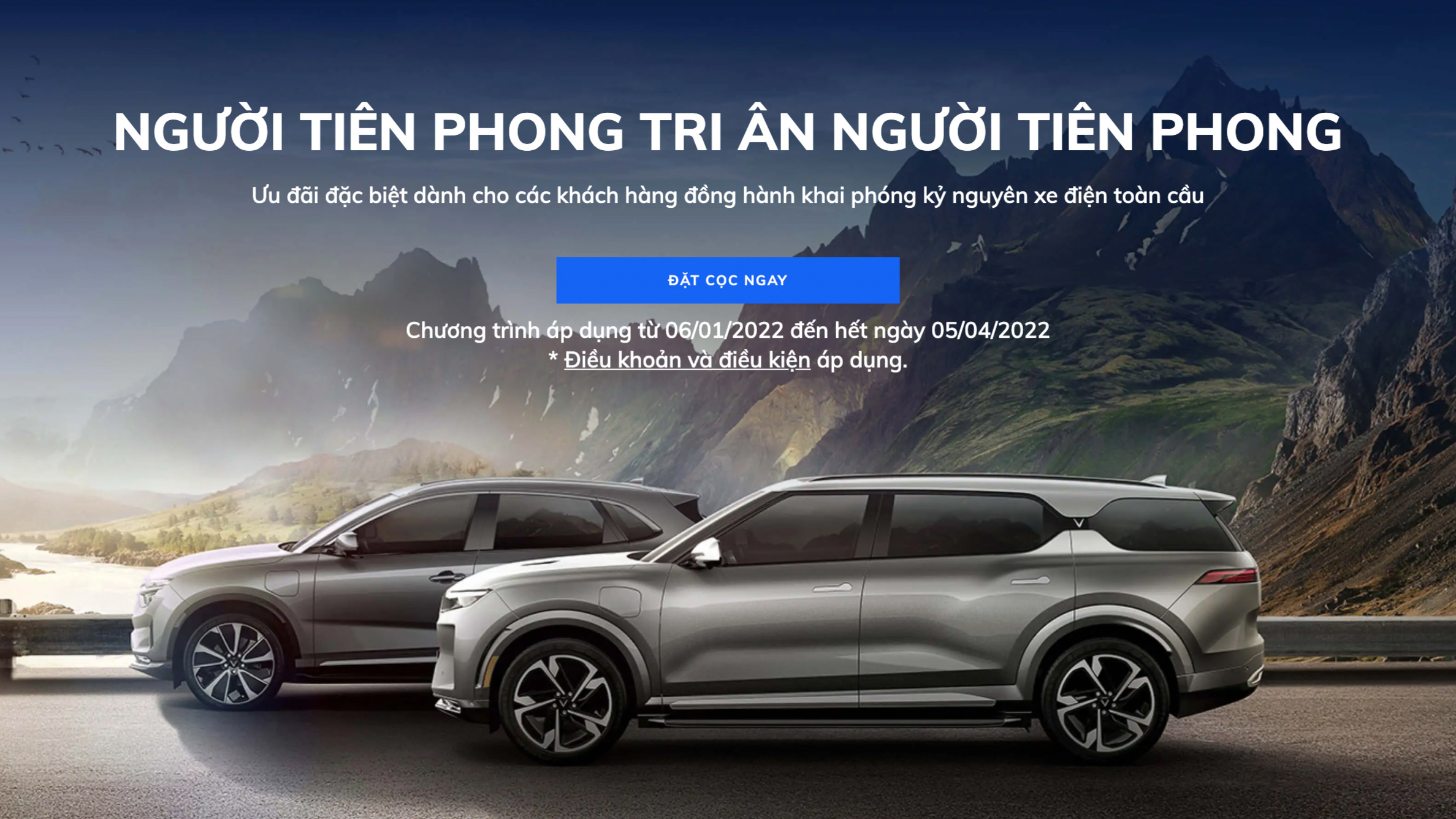 đặt cọc xe điện vinfast vf8 và vf9