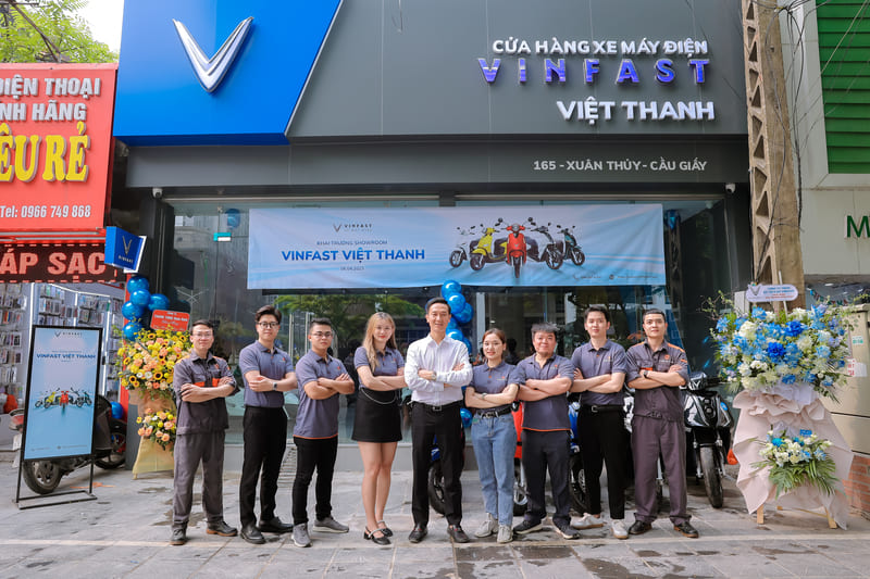 khai trương đại lý ủy quyền xe máy điện Việt Thanh