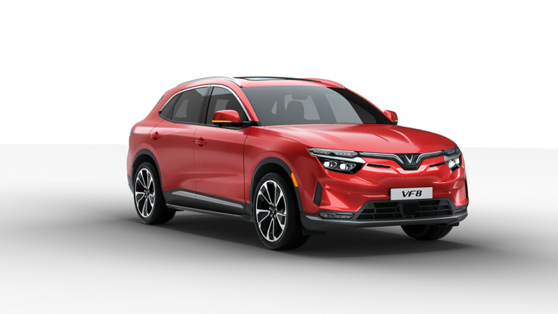 Tuổi Mùi mua xe hợp màu gì - Xe VinFast VF 8 màu đỏ mang lại may mắn cho người mệnh Hoả