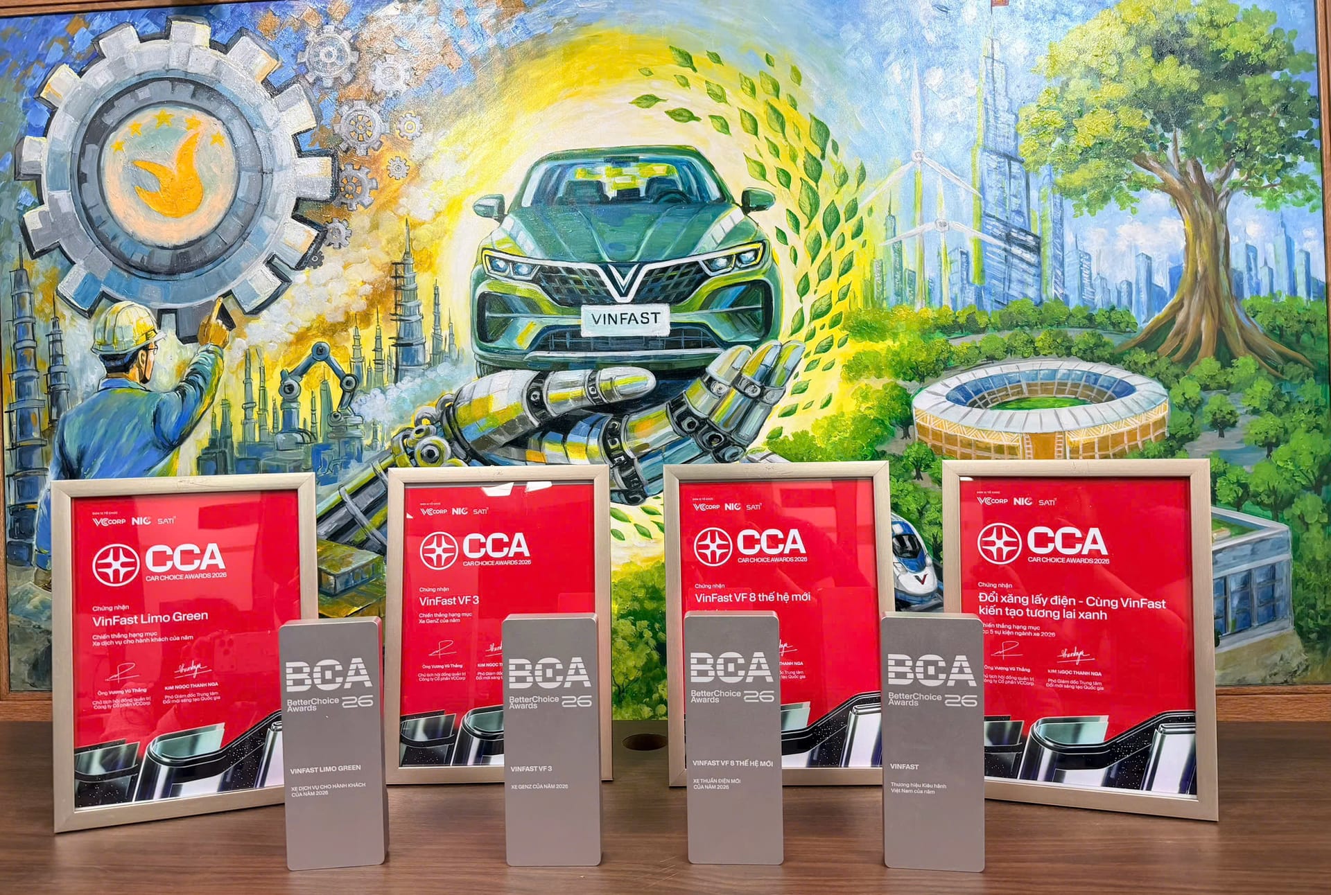 VINFAST VÀ GREEN SM ĐƯỢC TÔN VINH 8 GIẢI THƯỞNG LỚN TẠI BETTER CHOICE AWARDS 2026