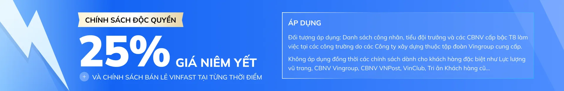 Chính sách độc quyền 25% giá niêm yết