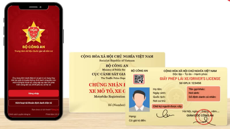 Cách tích hợp giấy phép lái xe