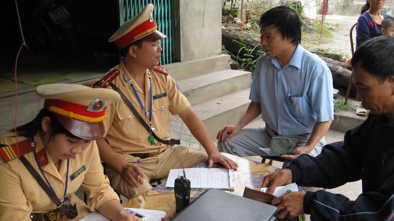 biên bản vi phạm hành chính giao thông