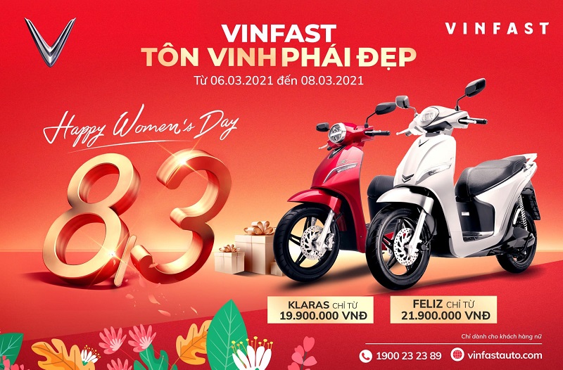 Chương trình ưu đãi VinFast “Cùng VinFast tôn vinh phái đẹp”