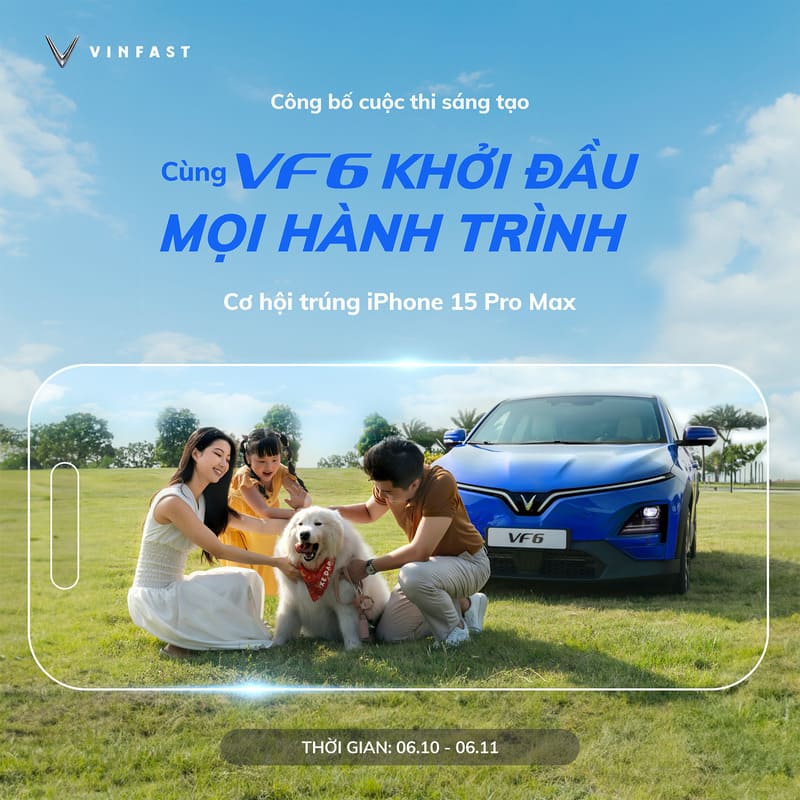 Thể lệ cuộc thi “Cùng VF 6 khởi đầu mọi hành trình"