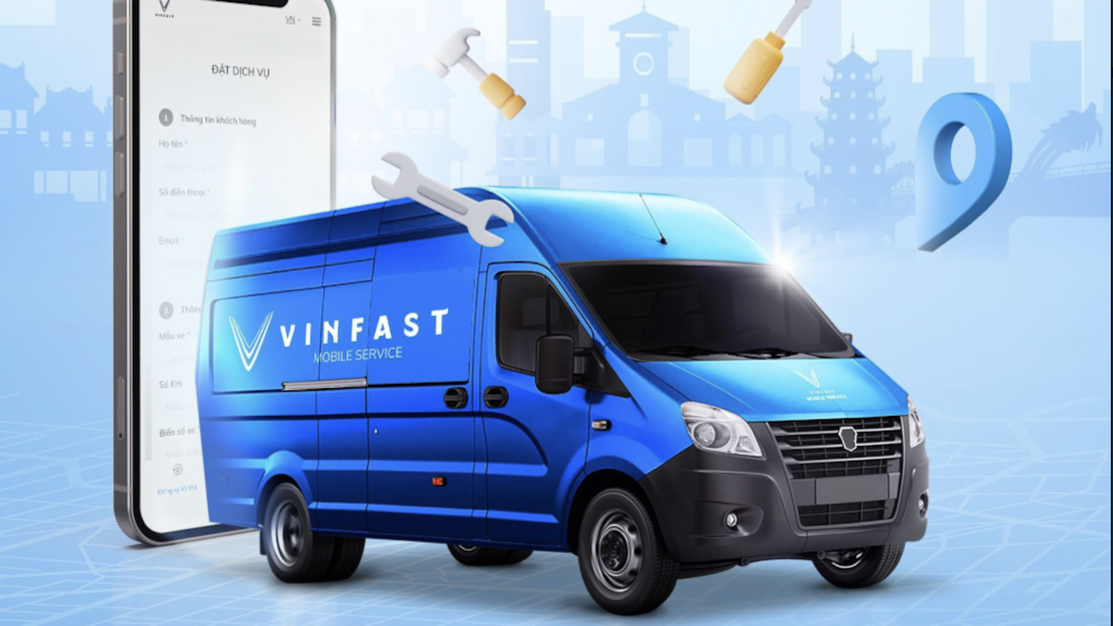 Dịch vụ cứu hộ pin ô tô điện VinFast khi hết pin giữa đường