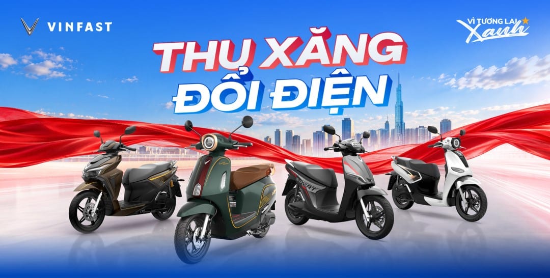 Đón chờ chuỗi sự kiện Thu xăng – Đổi điện tại 34 TTTM Vincom trên toàn quốc 