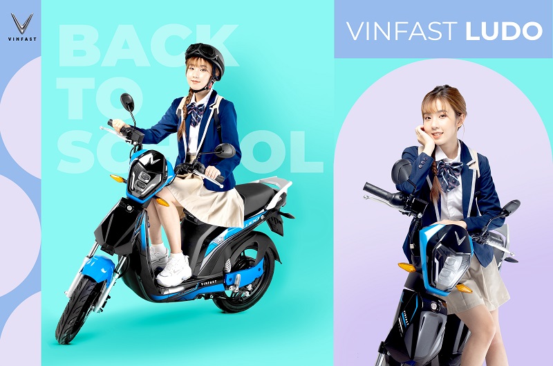 Giá pin xe máy điện VinFast Ludo kiểu dáng nhỏ gọn, hiện có gói mua pin và thuê pin cho khách hàng lựa chọn (Nguồn: vinfastauto.com)