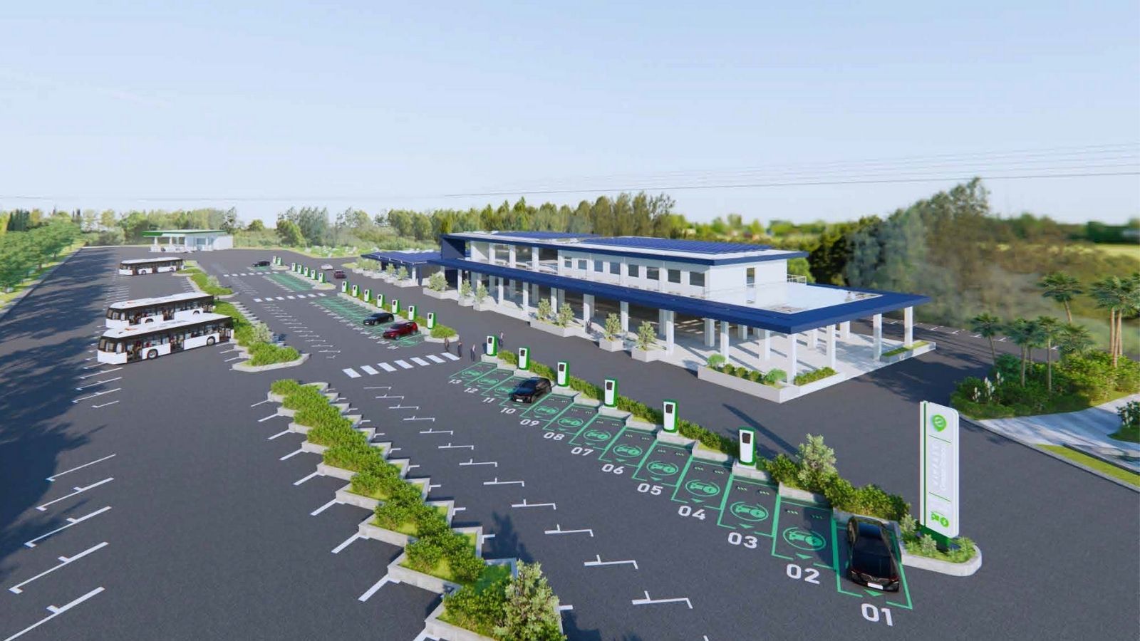 Hệ thống trạm sạc xe điện
