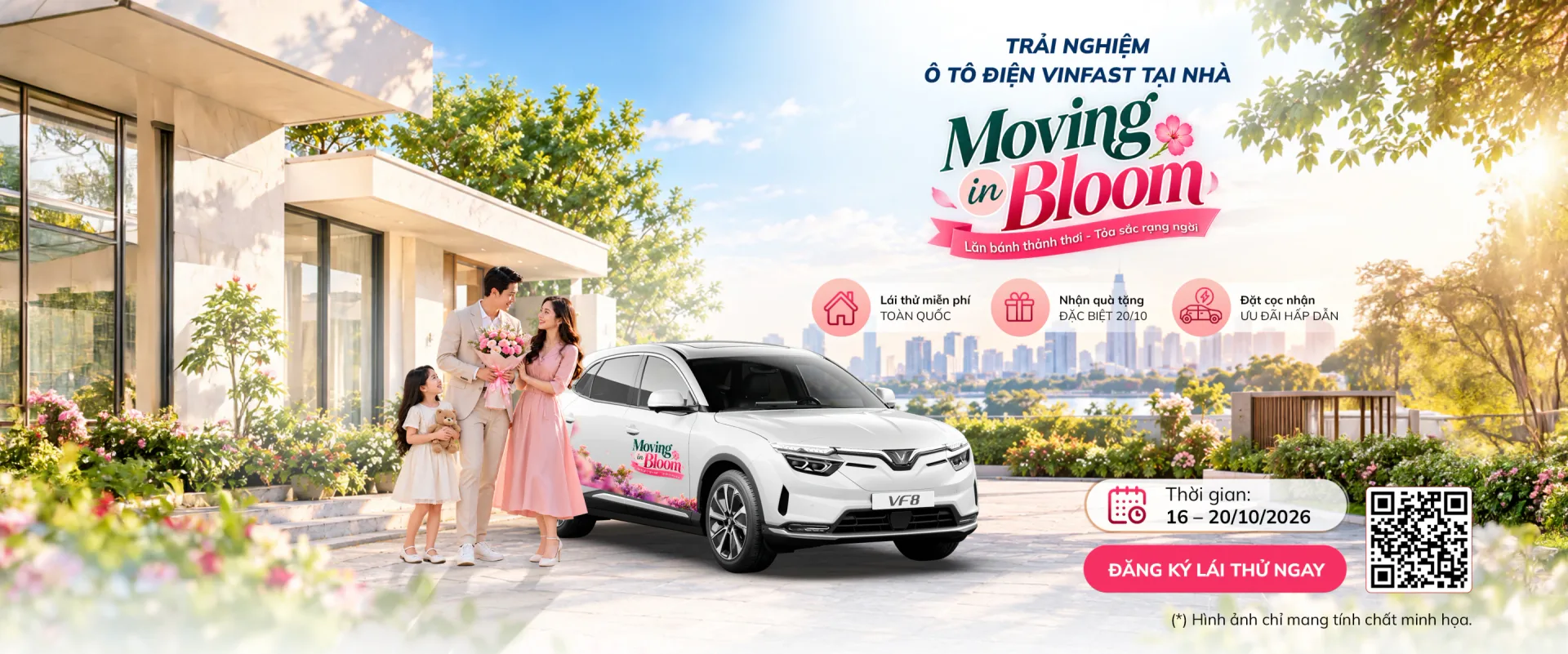 Trải nghiệm ô tô điện VinFast tại nhà - Moving in Bloom