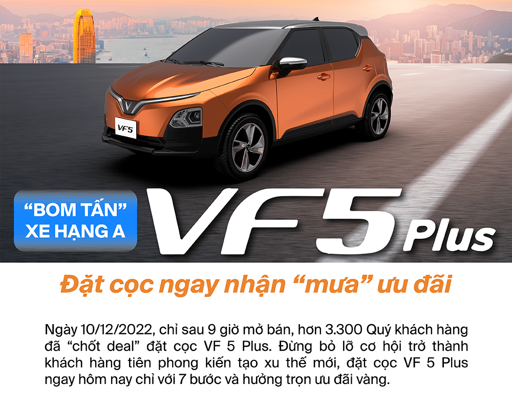 Hướng dẫn đặt cọc VF 5 Plus chỉ với 7 bước