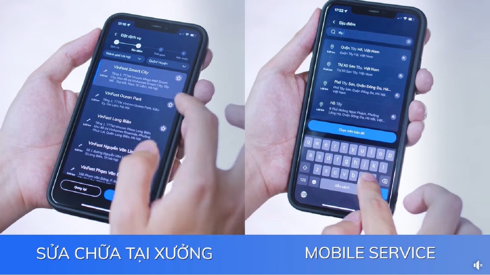 Hướng dẫn sử dụng tiện ích dịch vụ trên Ứng dụng VinFast