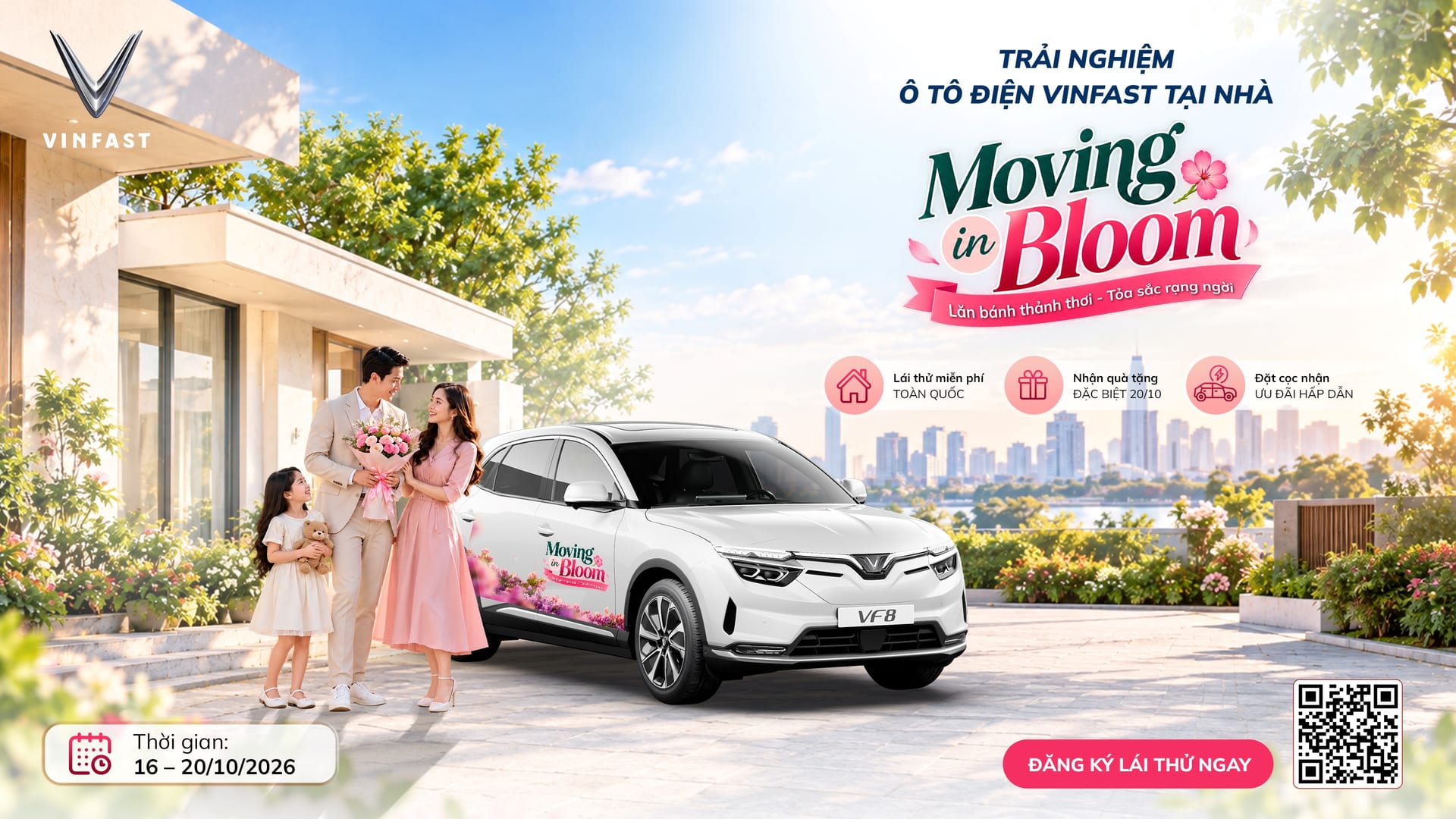 TRẢI NGHIỆM Ô TÔ ĐIỆN VINFAST DỊP 20.10 | LĂN BÁNH THẢNH THƠI – TỎA SẮC RẠNG NGỜI