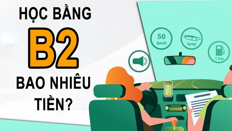 Lệ phí thi bằng lái xe B2 mới nhất bao nhiêu
