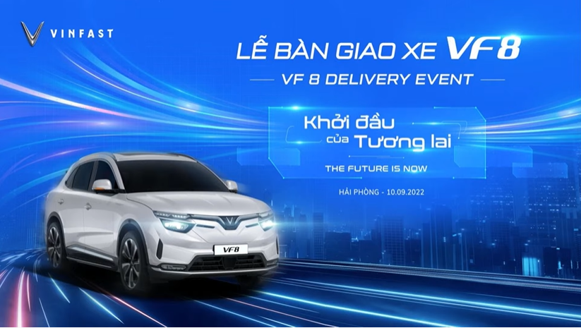 Livestream sự kiện bàn giao xe điện VF 8