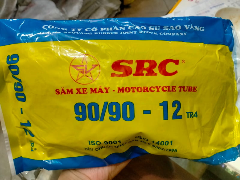 Săm xe máy Sao Vàng luôn nằm trong top những thương hiệu săm hàng đầu