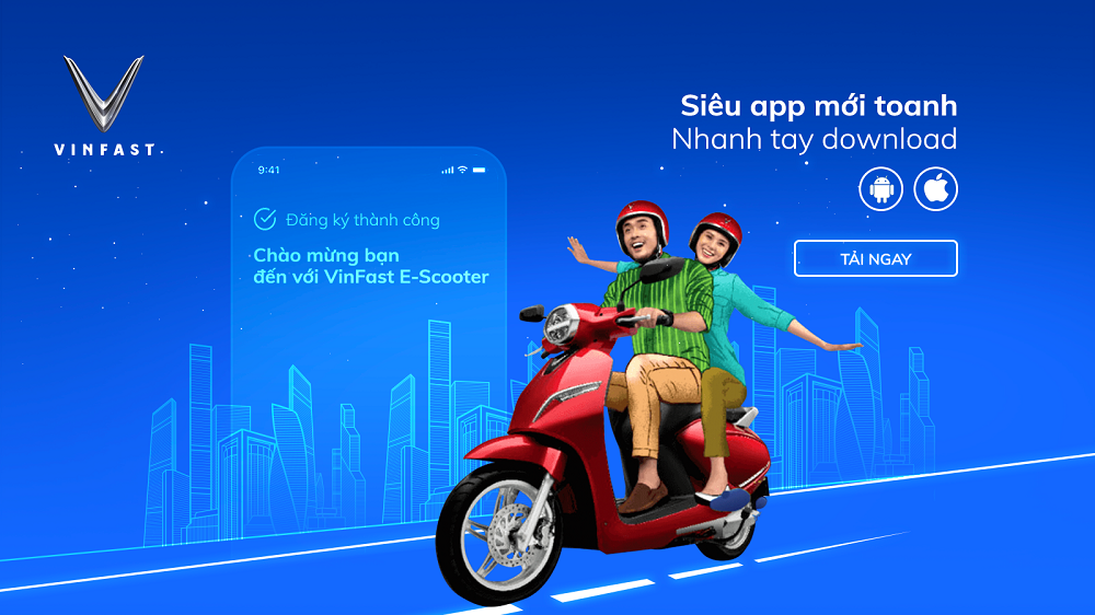 VinFast ra mắt app xe máy điện VinFast E-Scooter  thumb