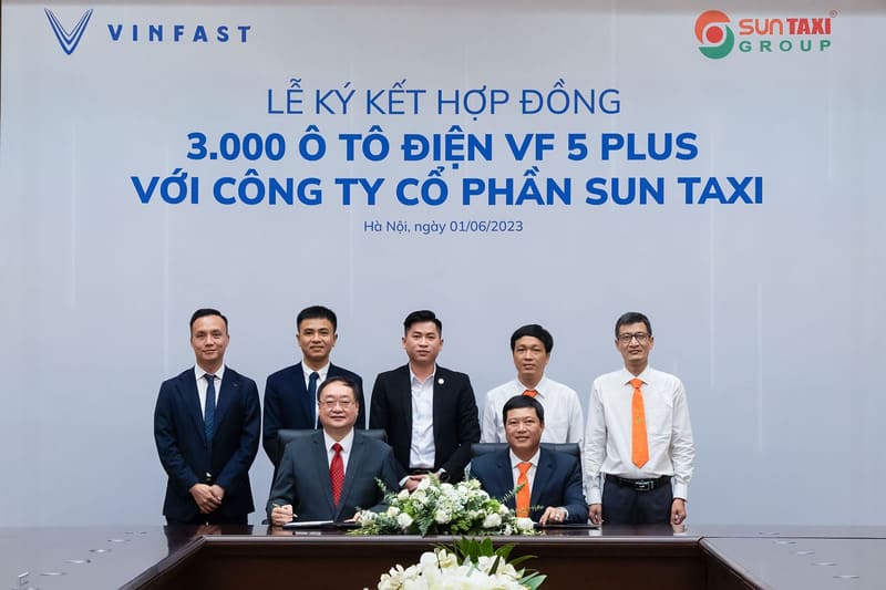 Sun taxi mua 3.000 xe điện VinFast VF 5 Plus