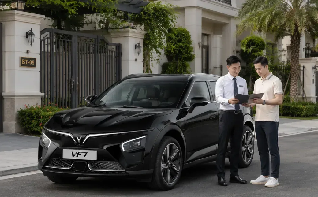 Lái thử ô tô điện VinFast tại nhà