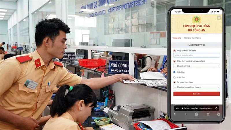 thủ tục sang tên xe máy online