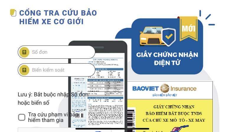 tra cứu bảo hiểm xe máy