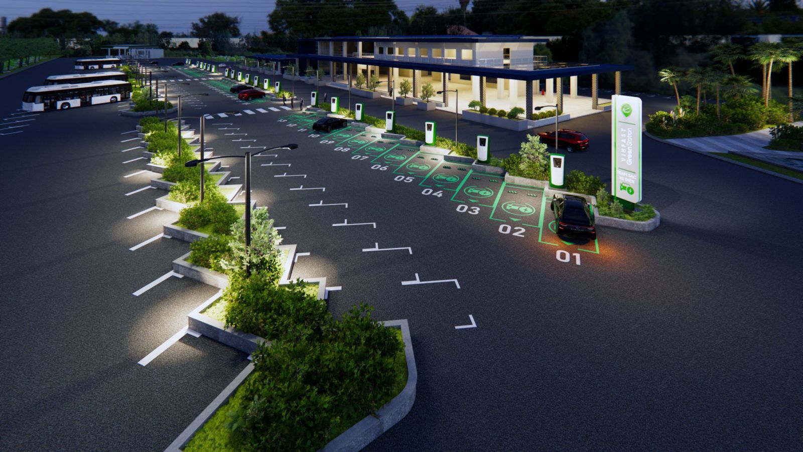 trạm sạc xe điện