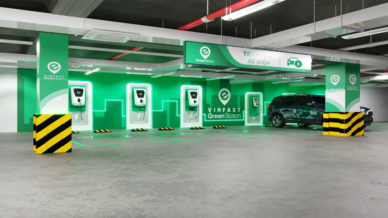 Trạm sạc xe điện tại chung cư