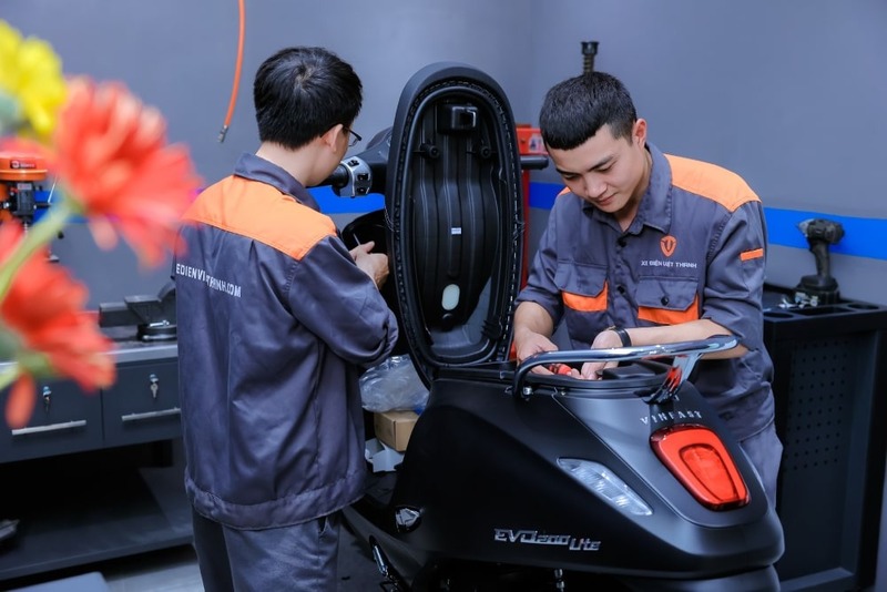 vị trí pin xe đạp điện
