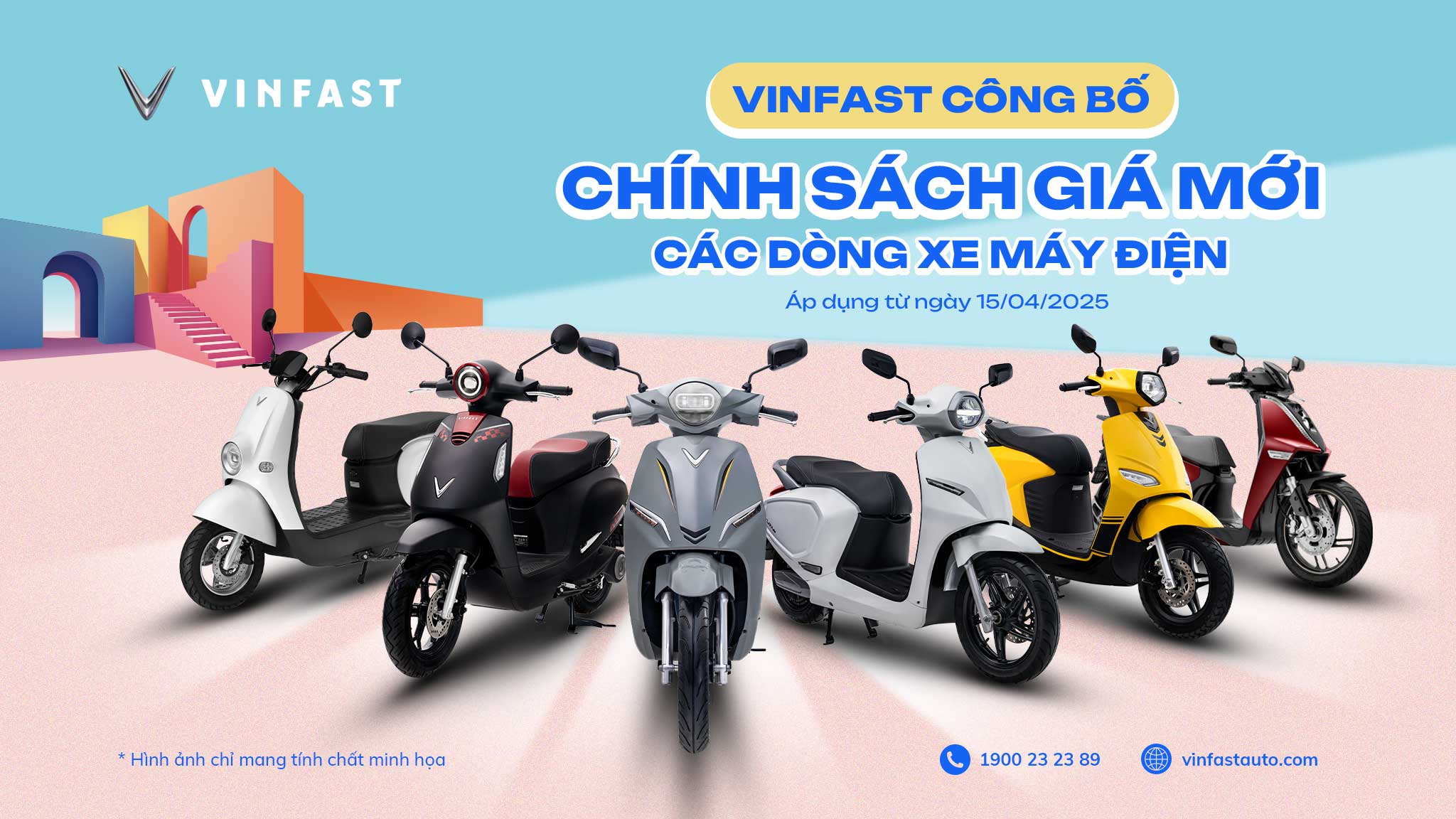 VinFast Cập nhật giá bán các dòng xe máy điện 2025