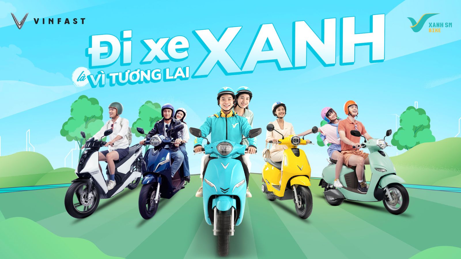 VinFast x Xanh SM Bike: tự hào cùng bạn kiến tạo tương lai xanh