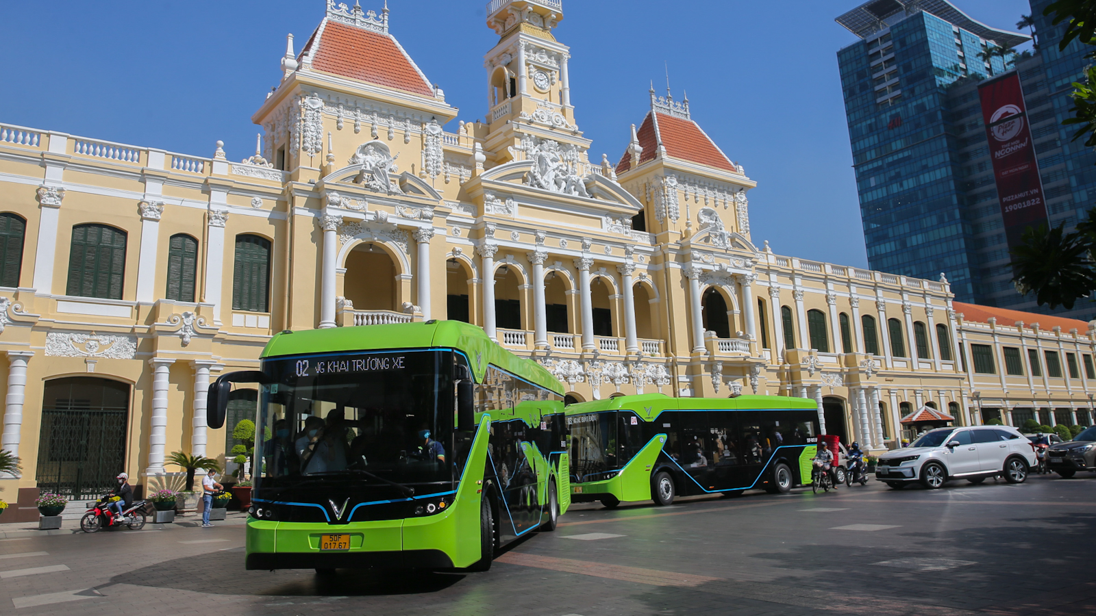 xe buýt điện VinBus tại TP Hồ Chí Minh