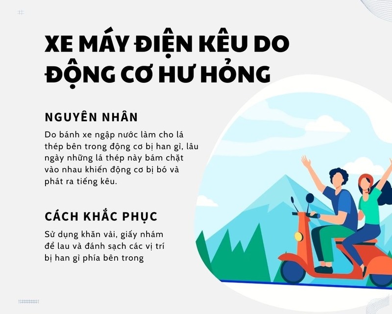 xe đạp điện bị kêu ở bánh sau
