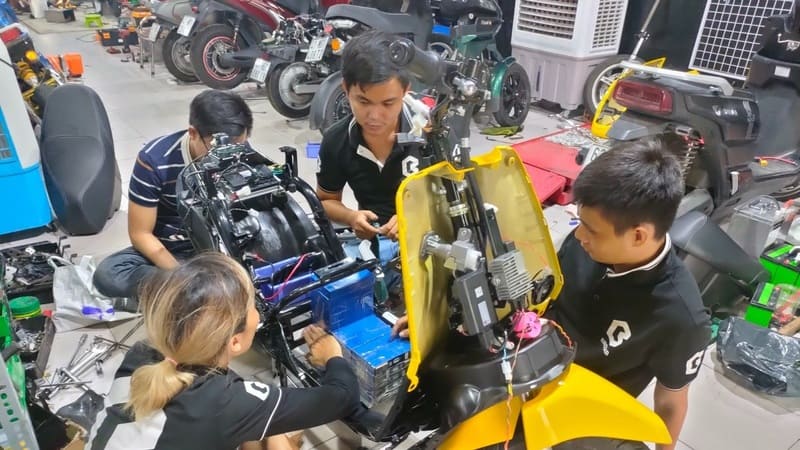 Xe máy điện độ có bị bắt không