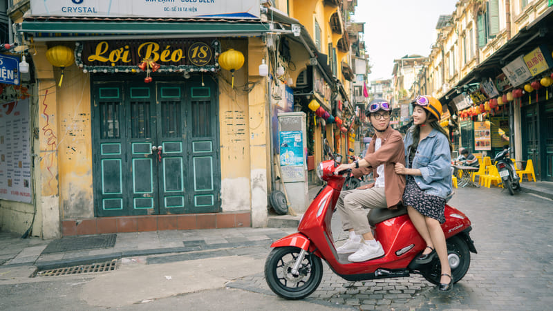 Xe máy điện nhỏ gọn 