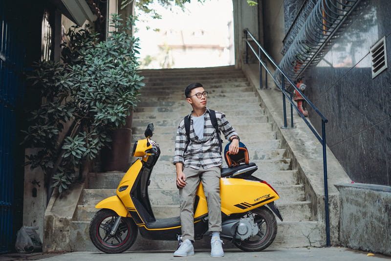 xe điện tay ga dáng thể thao cho nam phong cách cá tính